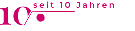 Jubiläumslogo Gastamo mit der Zahl 10 und dem Zusatz seit 10 Jahren